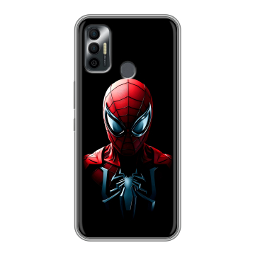 Силиконовый чехол на Tecno Spark 7 с принтом Spiderman Человек паук Силиконовый чехол на Tecno Spark 7 с принтом Spiderman Человек паук