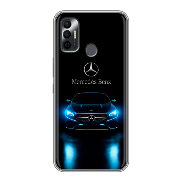 Силиконовый чехол на Tecno Spark 7 с принтом Mercedes Мерседес Силиконовый чехол на Tecno Spark 7 с принтом Mercedes Мерседес
