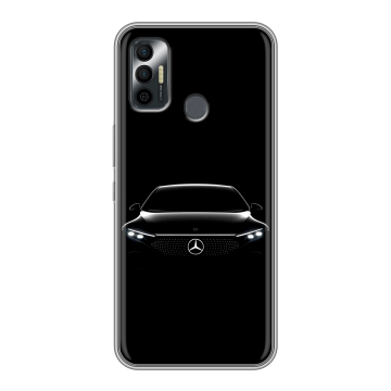 Силиконовый чехол на Tecno Spark 7 с принтом Mercedes Мерседес Силиконовый чехол на Tecno Spark 7 с принтом Mercedes Мерседес
