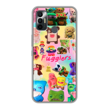 Силиконовый чехол на Tecno Spark 7 с принтом Флагер Fuggler