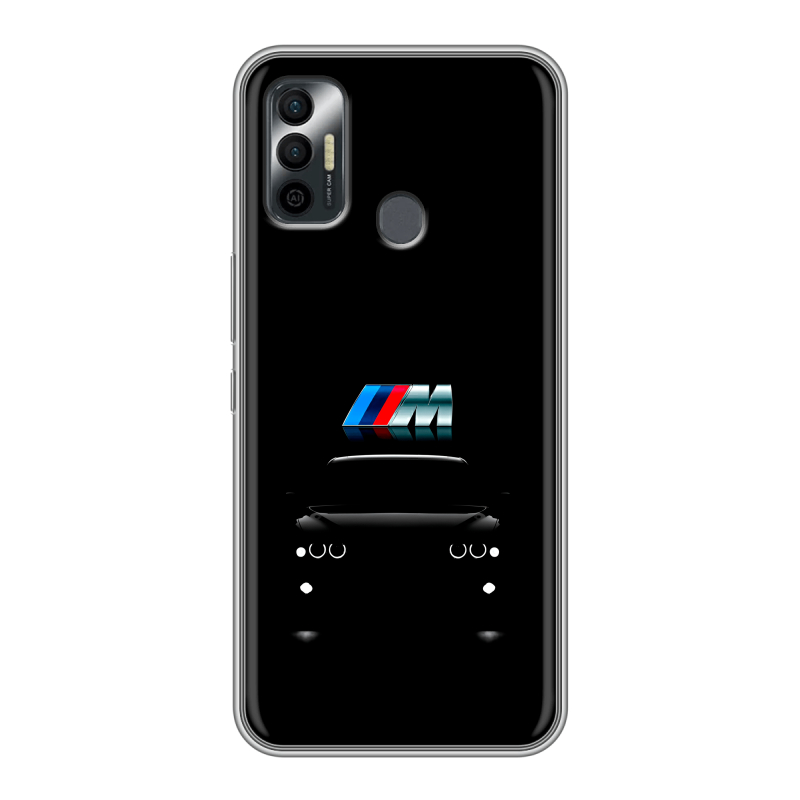 Силиконовый чехол на Tecno Spark 7 с принтом БМВ BMW Силиконовый чехол на Tecno Spark 7 с принтом БМВ BMW