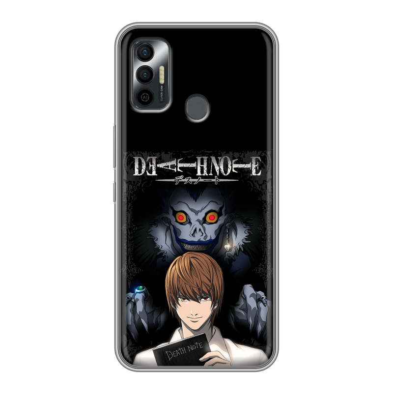 Силиконовый чехол на Tecno Spark 7 с принтом Death note Тетрадь смерти Силиконовый чехол на Tecno Spark 7 с принтом Death note Тетрадь смерти