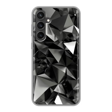 Силиконовый чехол на Samsung Galaxy S23 FE с принтом Черные кристаллы Силиконовый чехол на Samsung Galaxy S23 FE с принтом Черные кристаллы