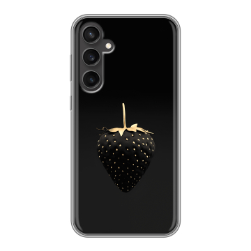 Силиконовый чехол на Samsung Galaxy S23 FE с принтом Черная клубника