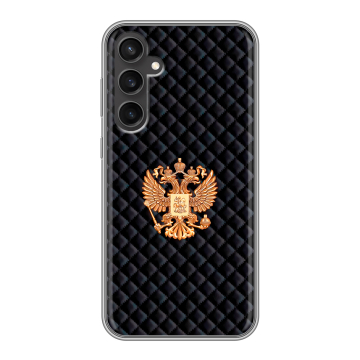 Силиконовый чехол на Samsung Galaxy S23 FE с принтом Герб России принт Силиконовый чехол на Samsung Galaxy S23 FE с принтом Герб России принт