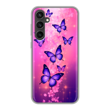Силиконовый чехол на Samsung Galaxy S23 FE с принтом Бабочки Силиконовый чехол на Samsung Galaxy S23 FE с принтом Бабочки