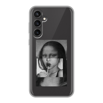 Силиконовый чехол на Samsung Galaxy S23 FE с принтом Мона Лиза Силиконовый чехол на Samsung Galaxy S23 FE с принтом Мона Лиза