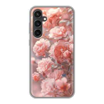Силиконовый чехол на Samsung Galaxy S23 FE с принтом Розовые розы Силиконовый чехол на Samsung Galaxy S23 FE с принтом Розовые розы