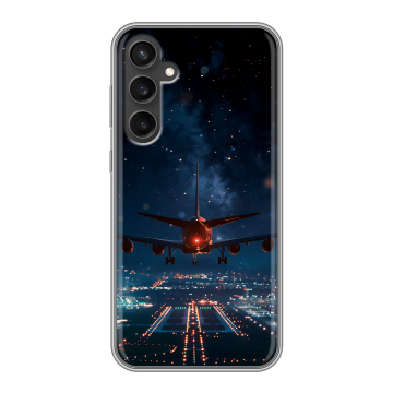 Силиконовый чехол на Samsung Galaxy S23 FE с принтом самолет Силиконовый чехол на Samsung Galaxy S23 FE с принтом самолет