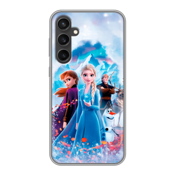 Силиконовый чехол на Samsung Galaxy S23 FE с принтом Холодное сердце Frozen Силиконовый чехол на Samsung Galaxy S23 FE с принтом Холодное сердце Frozen