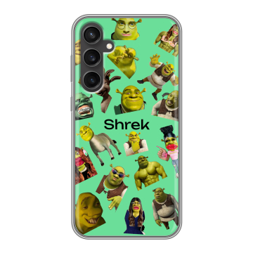 Силиконовый чехол на Samsung Galaxy S23 FE с принтом Шрек Shrek Силиконовый чехол на Samsung Galaxy S23 FE с принтом Шрек Shrek