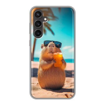 Силиконовый чехол на Samsung Galaxy S23 FE с принтом Капибара Силиконовый чехол на Samsung Galaxy S23 FE с принтом Капибара