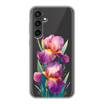 Силиконовый чехол на Samsung Galaxy S23 FE с принтом Цветы орхидеи Силиконовый чехол на Samsung Galaxy S23 FE с принтом Цветы орхидеи