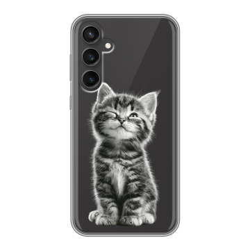Силиконовый чехол на Samsung Galaxy S23 FE с принтом Котенок Силиконовый чехол на Samsung Galaxy S23 FE с принтом Котенок