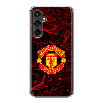 Силиконовый чехол на Samsung Galaxy S23 FE с принтом Manchester United Силиконовый чехол на Samsung Galaxy S23 FE с принтом Manchester United