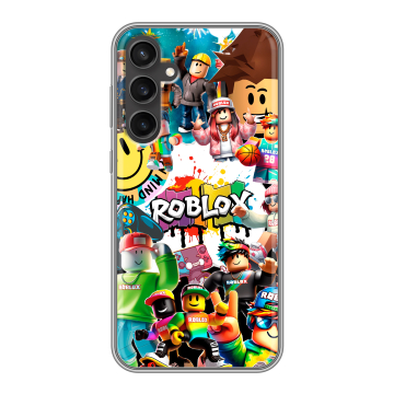 Силиконовый чехол на Samsung Galaxy S23 FE с принтом Roblox Роблокс Силиконовый чехол на Samsung Galaxy S23 FE с принтом Roblox Роблокс
