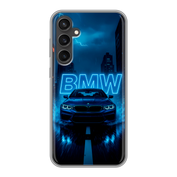 Силиконовый чехол на Samsung Galaxy S23 FE с принтом BMW БМВ Силиконовый чехол на Samsung Galaxy S23 FE с принтом BMW БМВ