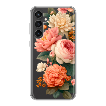 Силиконовый чехол на Samsung Galaxy S23 FE с принтом цветы Силиконовый чехол на Samsung Galaxy S23 FE с принтом цветы