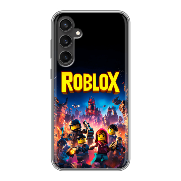 Силиконовый чехол на Samsung Galaxy S23 FE с принтом Roblox Роблокс Силиконовый чехол на Samsung Galaxy S23 FE с принтом Roblox Роблокс
