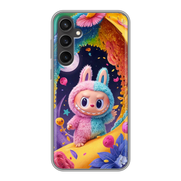 Силиконовый чехол на Samsung Galaxy S23 FE с принтом Labubu Лабубу Силиконовый чехол на Samsung Galaxy S23 FE с принтом Labubu Лабубу