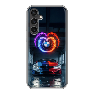 Силиконовый чехол на Samsung Galaxy S23 FE с принтом BMW БМВ Силиконовый чехол на Samsung Galaxy S23 FE с принтом BMW БМВ