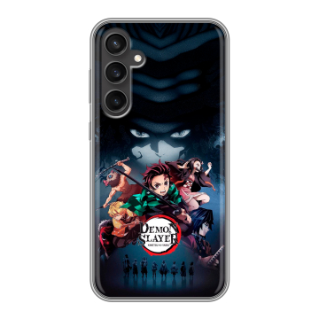 Силиконовый чехол на Samsung Galaxy S23 FE с принтом Demon Slayer Клинок рассекающий демонов Силиконовый чехол на Samsung Galaxy S23 FE с принтом Demon Slayer Клинок рассекающий демонов
