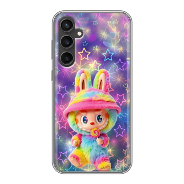 Силиконовый чехол на Samsung Galaxy S23 FE с принтом Labubu Лабубу Силиконовый чехол на Samsung Galaxy S23 FE с принтом Labubu Лабубу