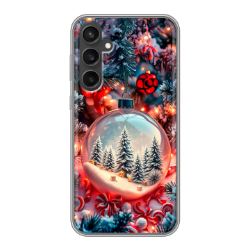 Силиконовый чехол на Samsung Galaxy S23 FE с принтом Новый год Силиконовый чехол на Samsung Galaxy S23 FE с принтом Новый год