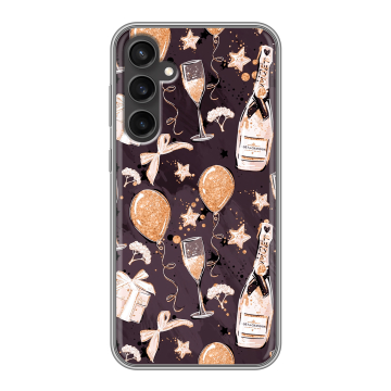 Силиконовый чехол на Samsung Galaxy S23 FE с принтом Новый год Силиконовый чехол на Samsung Galaxy S23 FE с принтом Новый год
