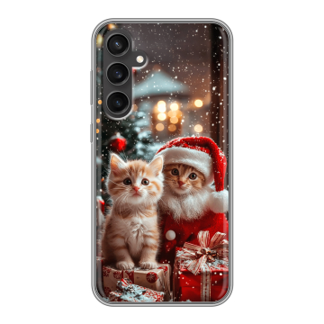 Силиконовый чехол на Samsung Galaxy S23 FE с принтом Новый год Силиконовый чехол на Samsung Galaxy S23 FE с принтом Новый год