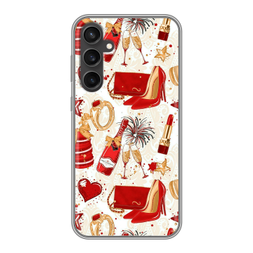 Силиконовый чехол на Samsung Galaxy S23 FE с принтом Новый год Силиконовый чехол на Samsung Galaxy S23 FE с принтом Новый год