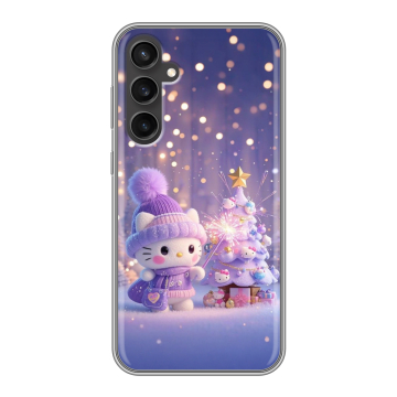 Силиконовый чехол на Samsung Galaxy S23 FE с принтом Новый год Силиконовый чехол на Samsung Galaxy S23 FE с принтом Новый год