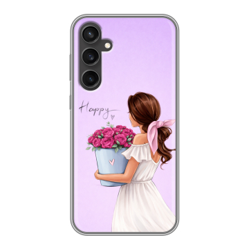 Силиконовый чехол на Samsung Galaxy S23 FE с принтом женский Силиконовый чехол на Samsung Galaxy S23 FE с принтом женский