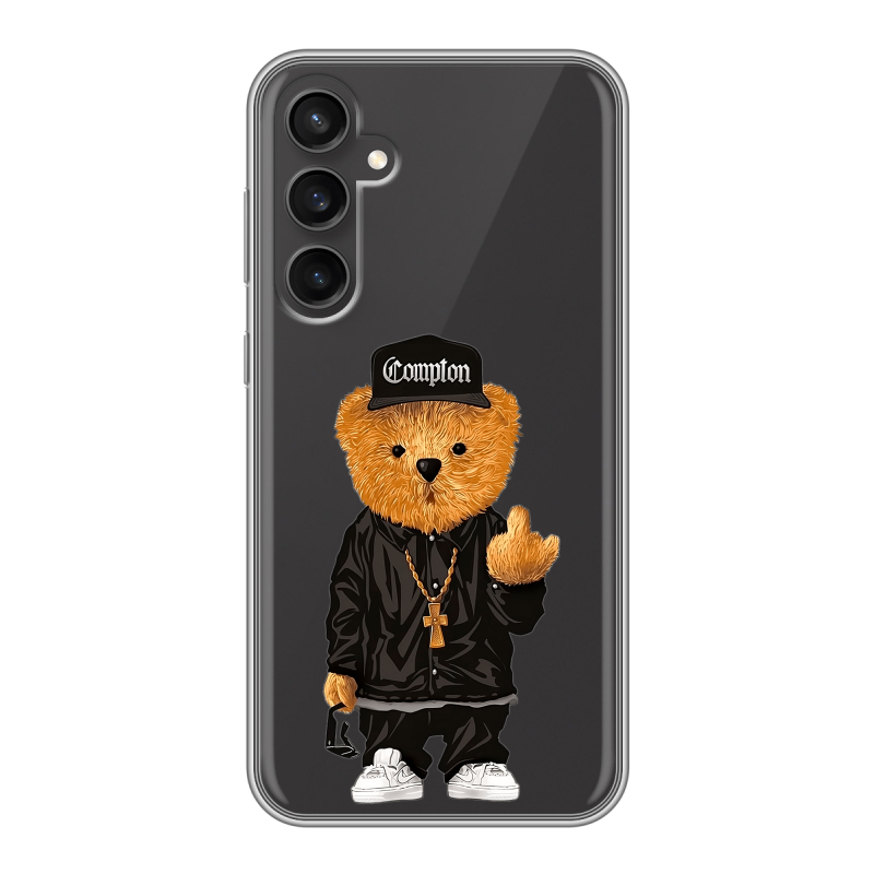 Силиконовый чехол на Samsung Galaxy S23 FE с принтом Плюшевый медведь Силиконовый чехол на Samsung Galaxy S23 FE с принтом Плюшевый медведь