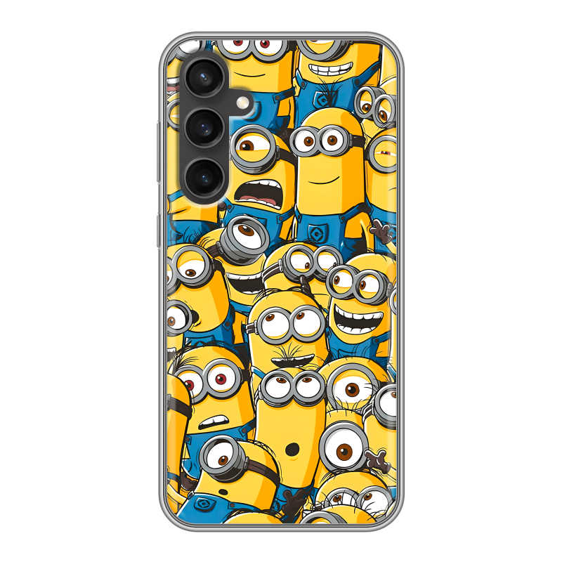 Силиконовый чехол на Samsung Galaxy S23 FE с принтом Миньоны Силиконовый чехол на Samsung Galaxy S23 FE с принтом Миньоны
