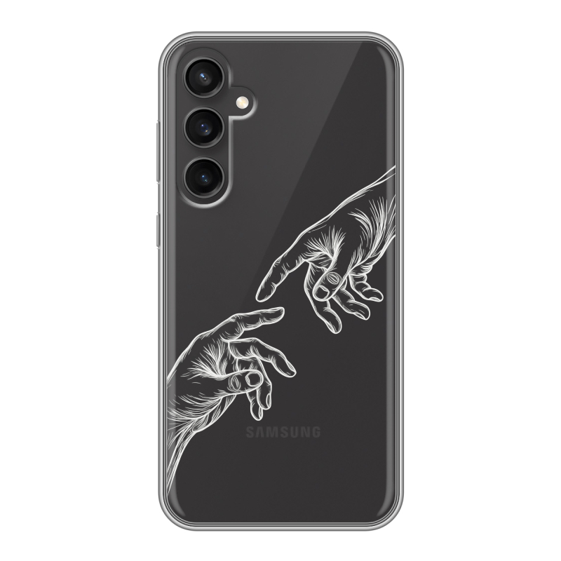 Силиконовый чехол на Samsung Galaxy S23 FE с принтом Сотворение мира Силиконовый чехол на Samsung Galaxy S23 FE с принтом Сотворение мира