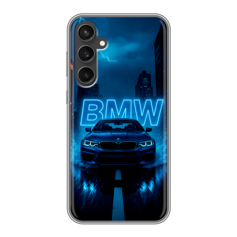 Силиконовый чехол на Samsung Galaxy S23 FE с принтом BMW БМВ Силиконовый чехол на Samsung Galaxy S23 FE с принтом BMW БМВ