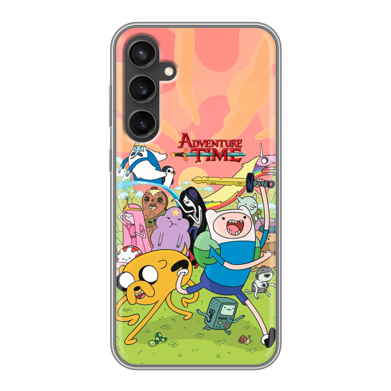 Силиконовый чехол на Samsung Galaxy S23 FE с принтом Adventure time Время приключений Силиконовый чехол на Samsung Galaxy S23 FE с принтом Adventure time Время приключений