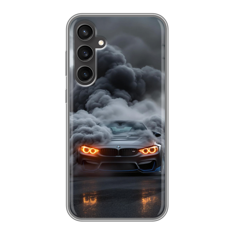 Силиконовый чехол на Samsung Galaxy S23 FE с принтом BMW БМВ Силиконовый чехол на Samsung Galaxy S23 FE с принтом BMW БМВ