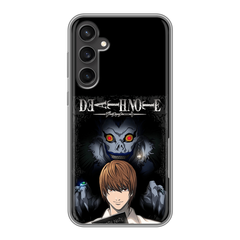 Силиконовый чехол на Samsung Galaxy S23 FE с принтом Death note Тетрадь смерти Силиконовый чехол на Samsung Galaxy S23 FE с принтом Death note Тетрадь смерти