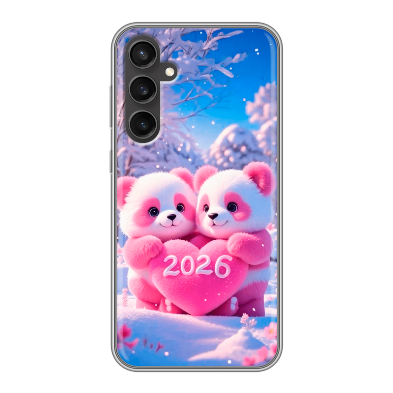 Силиконовый чехол на Samsung Galaxy S23 FE с принтом Новый год Силиконовый чехол на Samsung Galaxy S23 FE с принтом Новый год