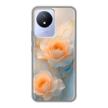 Силиконовый чехол на Vivo Y11 (2023) с принтом Женский