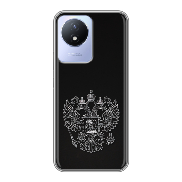 Силиконовый чехол на Vivo Y11 (2023) с принтом Герб России