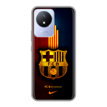 Силиконовый чехол на Vivo Y11 (2023) с принтом Барселона Barcelona