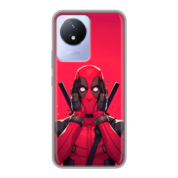 Силиконовый чехол на Vivo Y11 (2023) с принтом Дедпул Deadpool