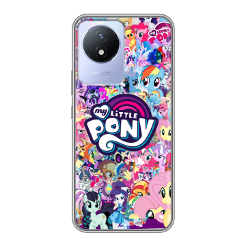 Силиконовый чехол на Vivo Y11 (2023) с принтом My little pony Дружба чудо