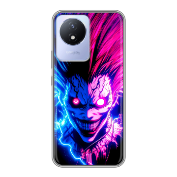 Силиконовый чехол на Vivo Y11 (2023) с принтом Death note Тетрадь смерти