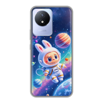 Силиконовый чехол на Vivo Y11 (2023) с принтом Labubu Лабубу