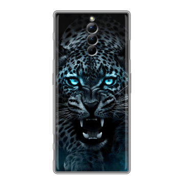 Силиконовый чехол на ZTE Nubia Red Magic 8S Pro с принтом Темный леопард