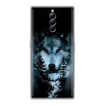 Силиконовый чехол на ZTE Nubia Red Magic 8S Pro с принтом Лесной волк